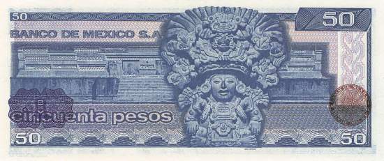 Mexiko p.73 KZ 50 Pesos 1981